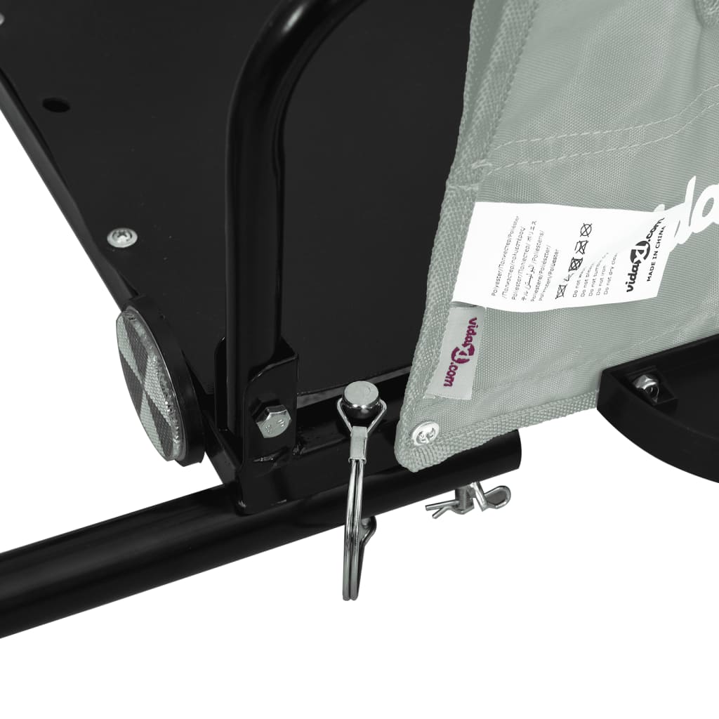 8720845827045_g_en_hd_7 vidaXL Bike Trailer Grey Oxford Fabric and Iron - Image 9