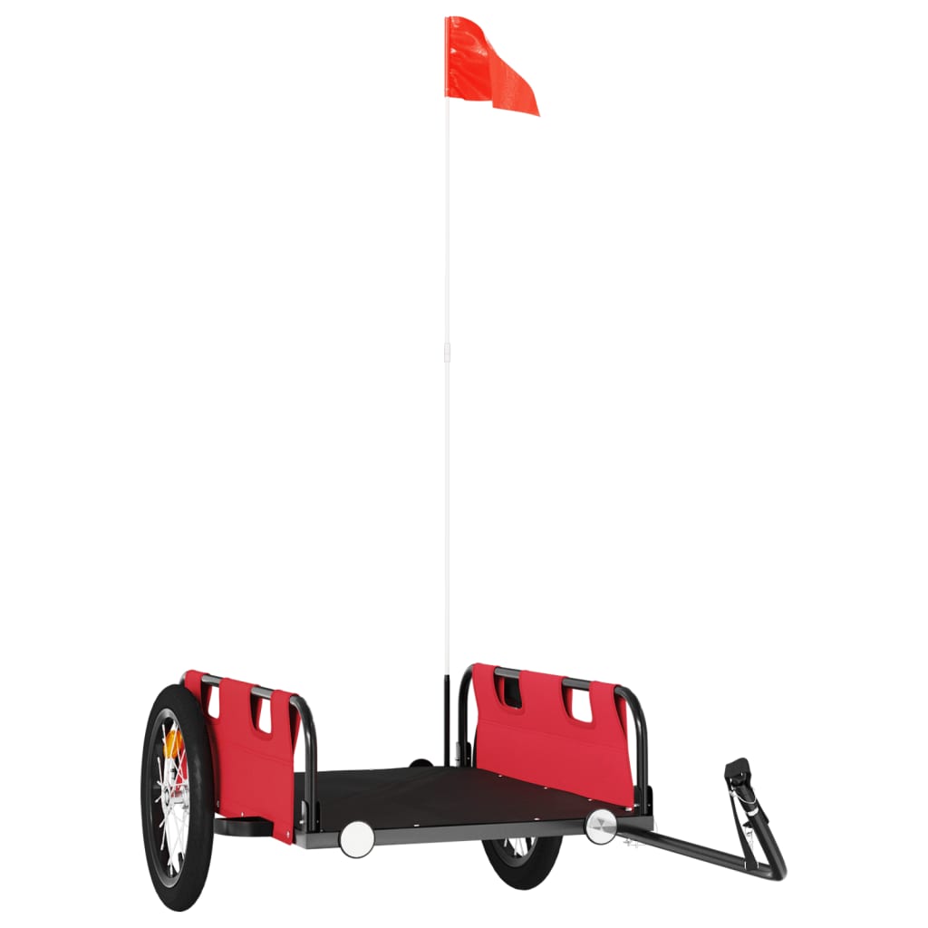 8720845827106_a_en_hd_1 vidaXL Bike Trailer Red Oxford Fabric and Iron - Image 2
