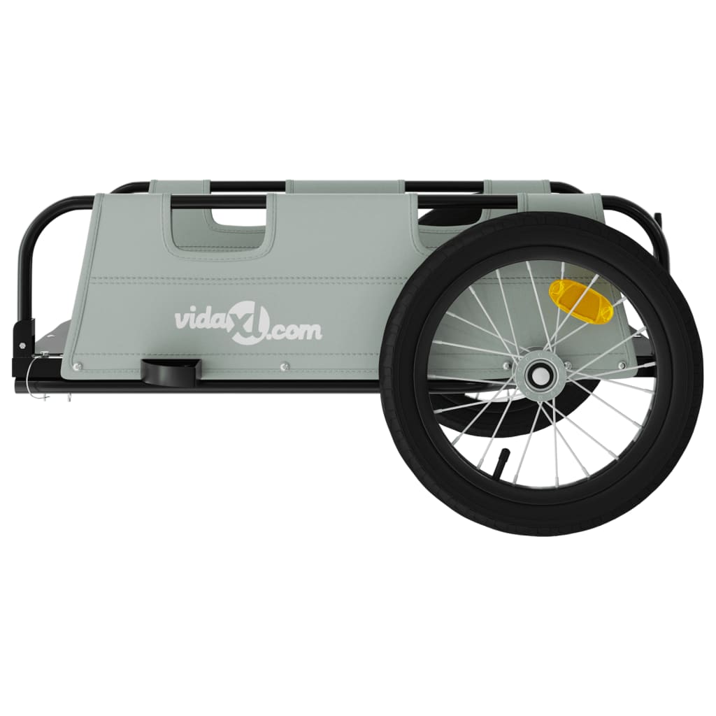 8720845827113_g_en_hd_4 vidaXL Bike Trailer Grey Oxford Fabric and Iron - Image 6