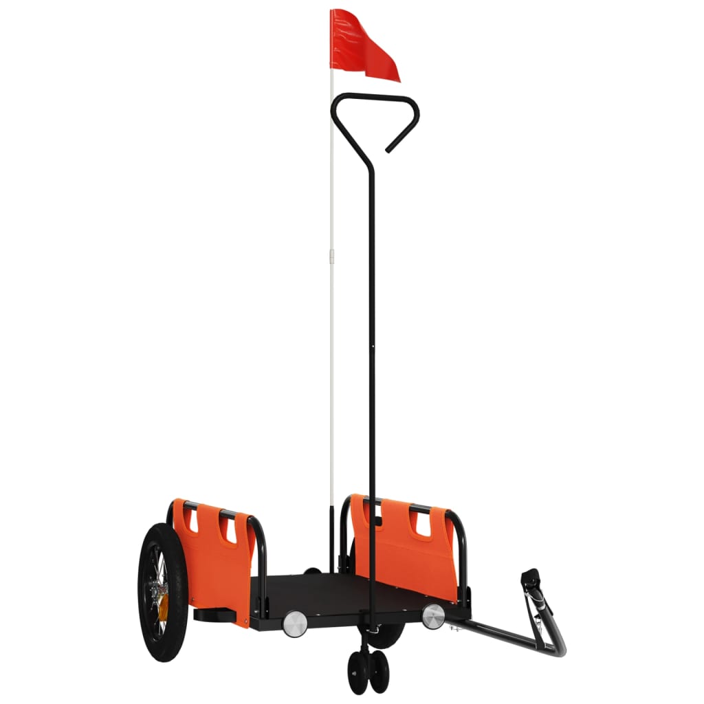 8720845827236_a_en_hd_1 vidaXL Bike Trailer Orange Oxford Fabric and Iron - Image 2
