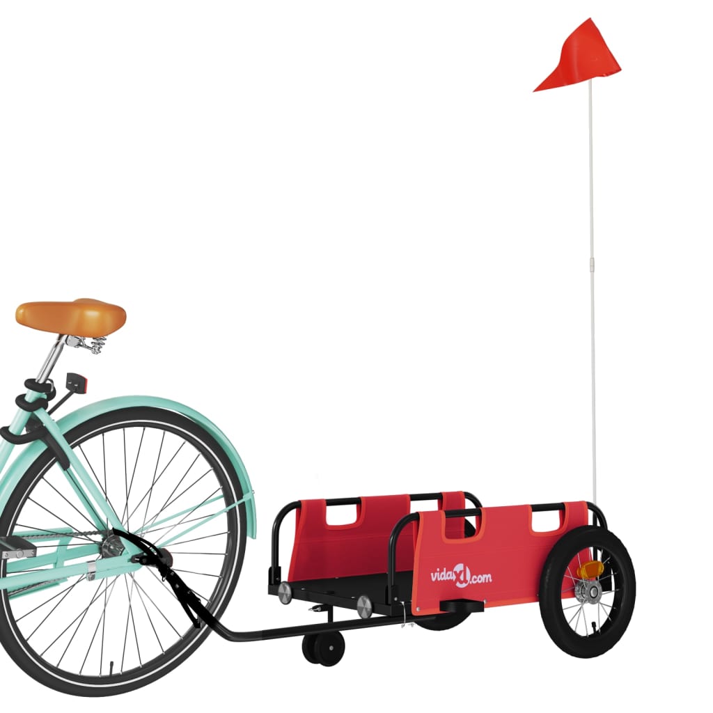 8720845827243_g_en_hd_1 vidaXL Bike Trailer Red Oxford Fabric and Iron - Image 3