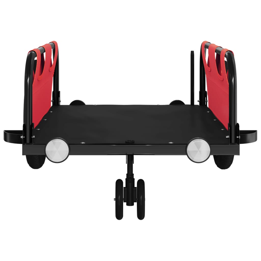8720845827243_g_en_hd_3 vidaXL Bike Trailer Red Oxford Fabric and Iron - Image 5
