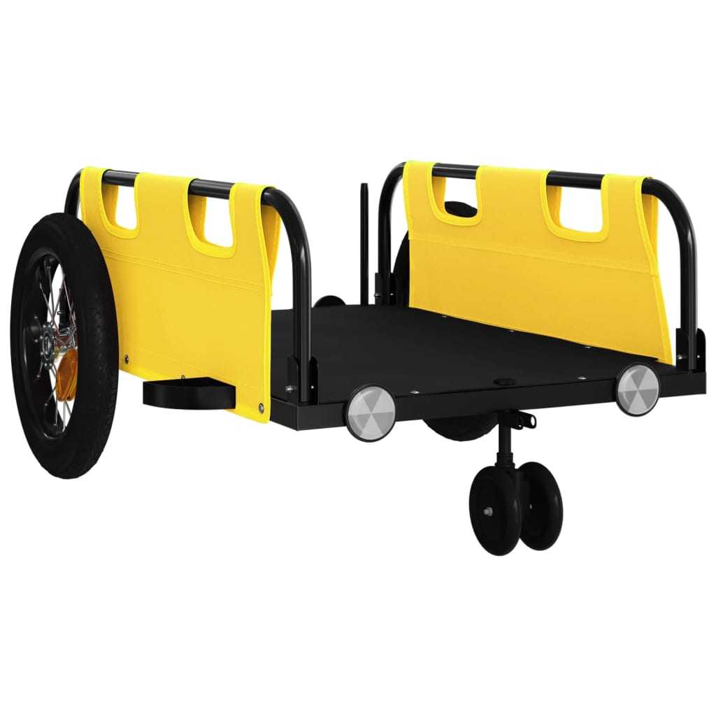 8720845827267_g_en_hd_2 vidaXL Bike Trailer Yellow Oxford Fabric and Iron - Image 4