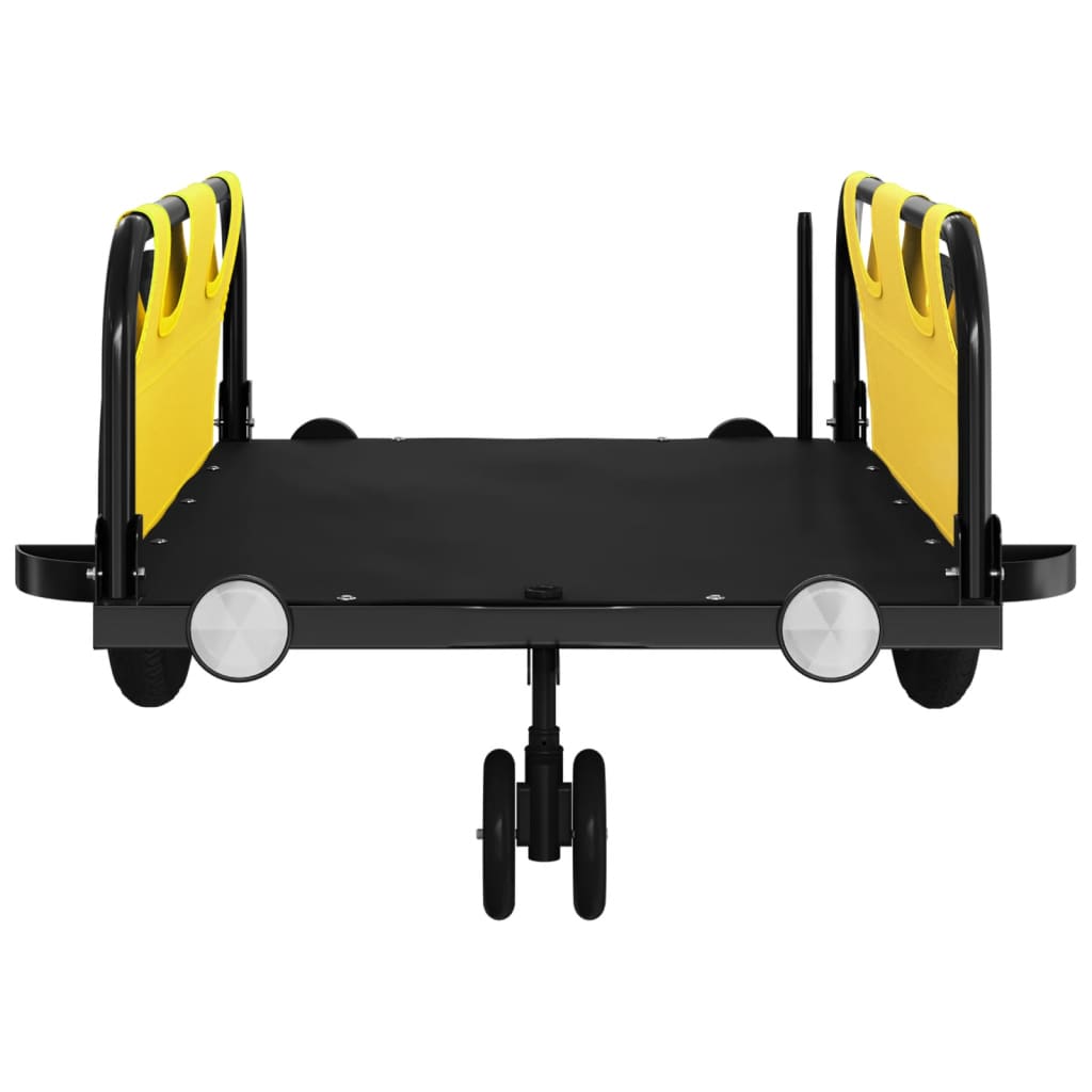 8720845827267_g_en_hd_3 vidaXL Bike Trailer Yellow Oxford Fabric and Iron - Image 5
