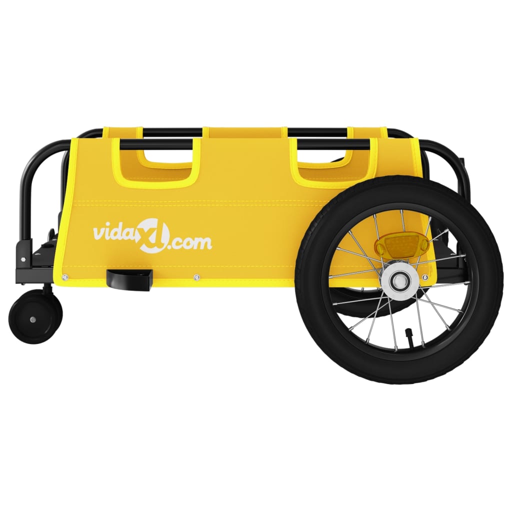 8720845827267_g_en_hd_4 vidaXL Bike Trailer Yellow Oxford Fabric and Iron - Image 6