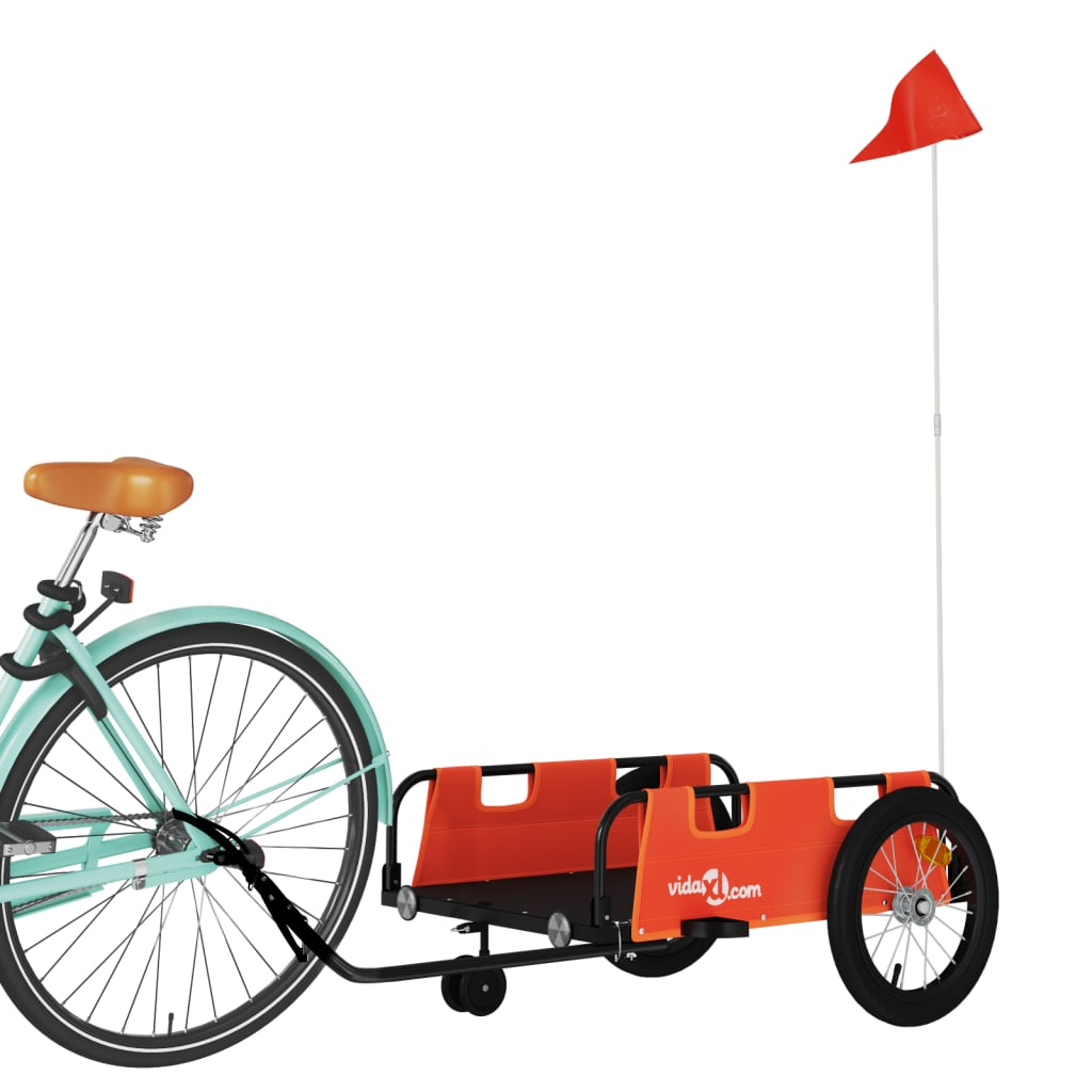 8720845827304_g_en_hd_1 vidaXL Bike Trailer Orange Oxford Fabric and Iron - Image 3