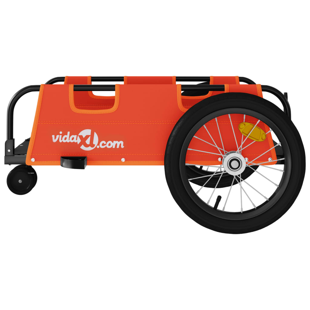 8720845827304_g_en_hd_4 vidaXL Bike Trailer Orange Oxford Fabric and Iron - Image 6