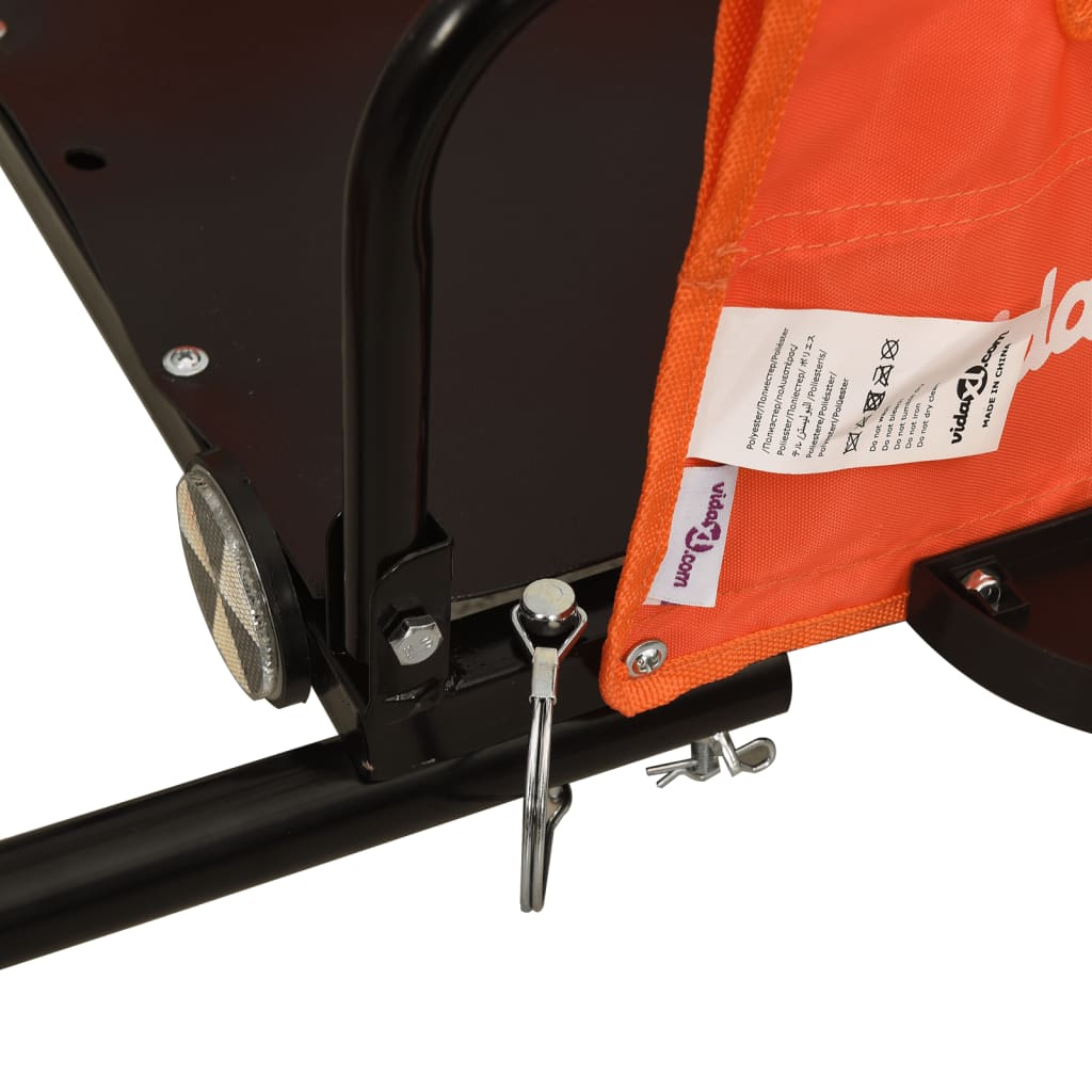 8720845827304_g_en_hd_7 vidaXL Bike Trailer Orange Oxford Fabric and Iron - Image 9