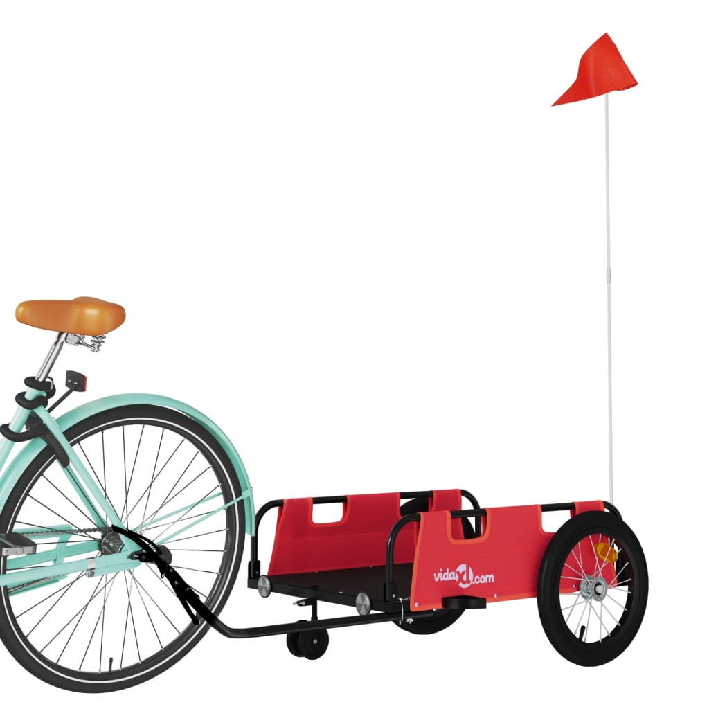 8720845827311_g_en_hd_1 vidaXL Bike Trailer Red Oxford Fabric and Iron - Image 3