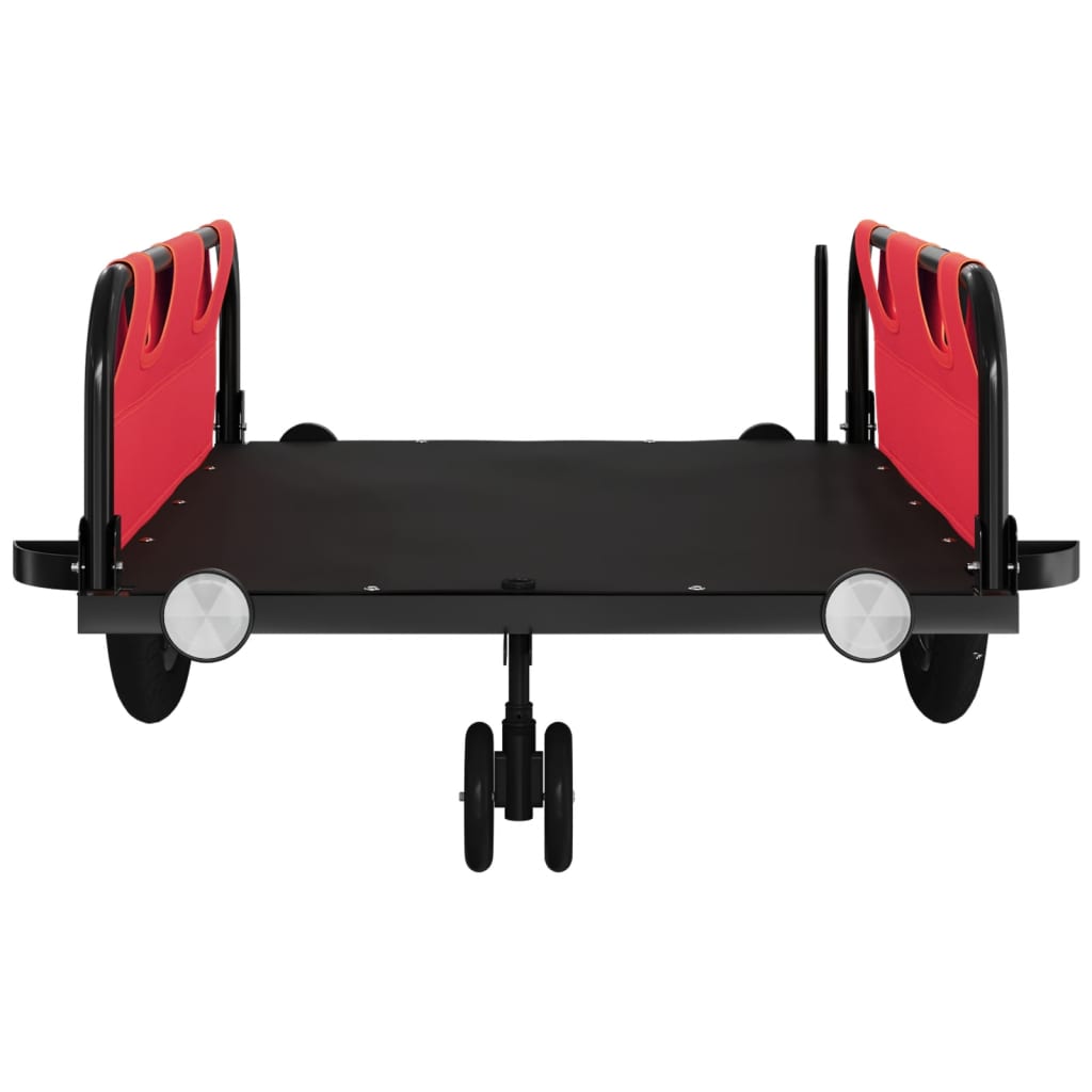 8720845827311_g_en_hd_3 vidaXL Bike Trailer Red Oxford Fabric and Iron - Image 5
