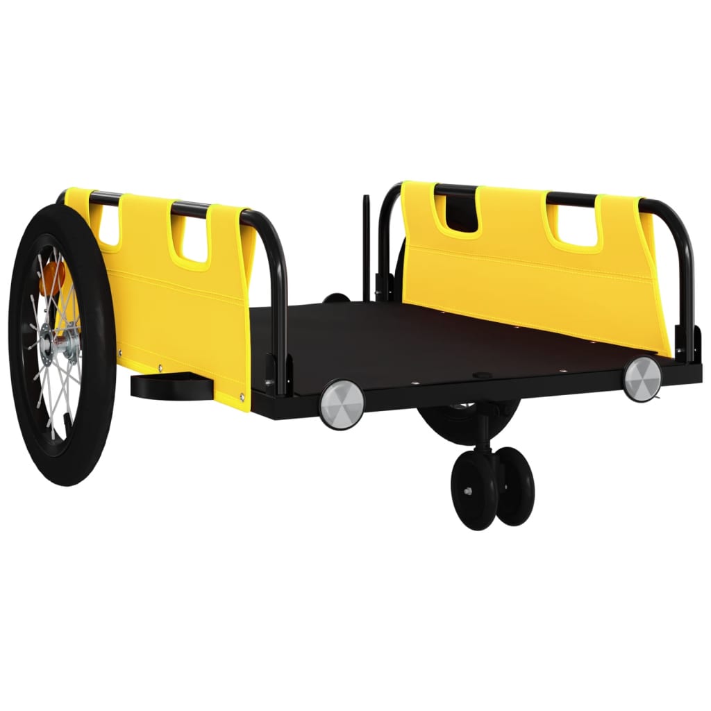 8720845827335_g_en_hd_2 vidaXL Bike Trailer Yellow Oxford Fabric and Iron - Image 4