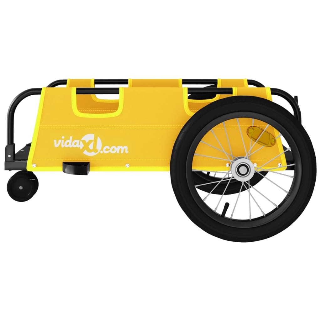 8720845827335_g_en_hd_4 vidaXL Bike Trailer Yellow Oxford Fabric and Iron - Image 6