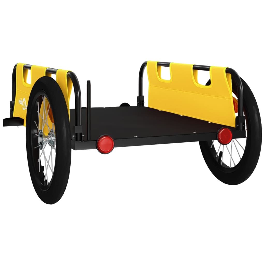 8720845827335_g_en_hd_5 vidaXL Bike Trailer Yellow Oxford Fabric and Iron - Image 7
