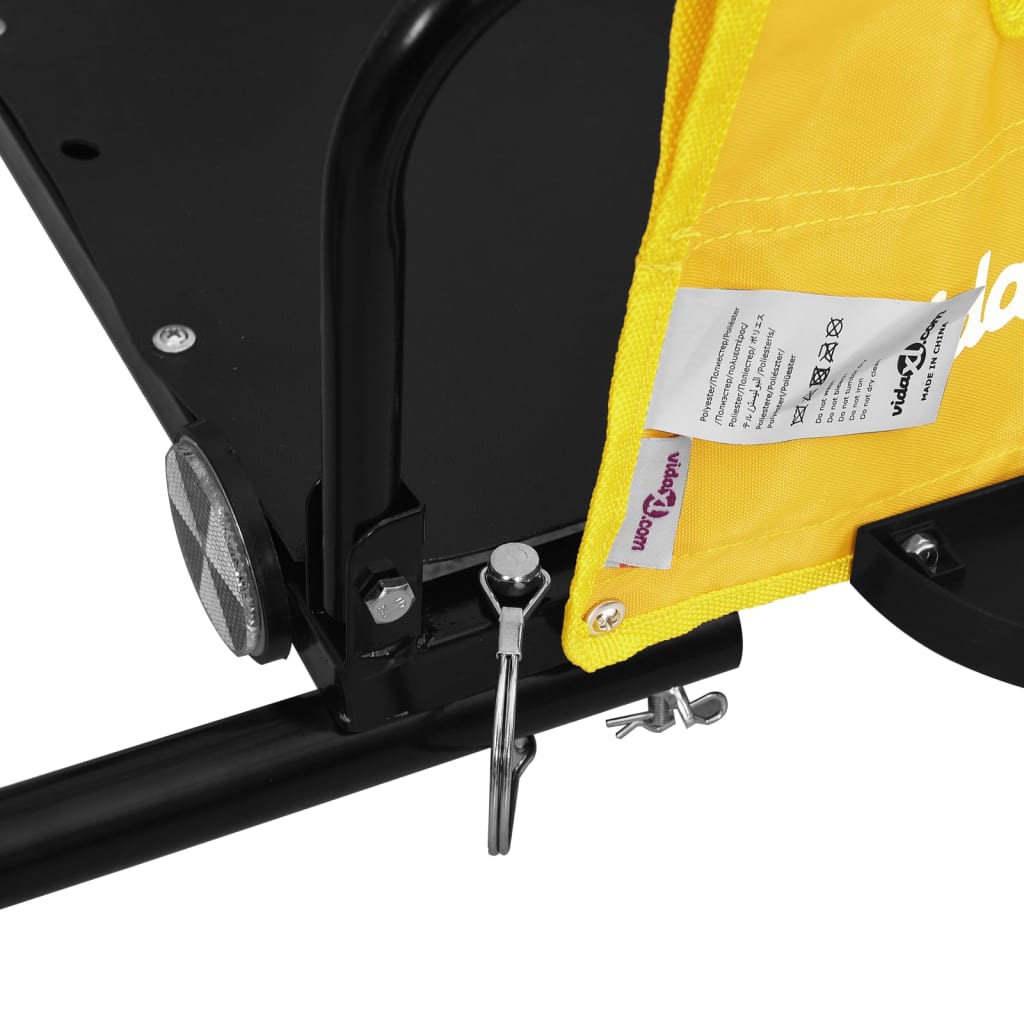 8720845827335_g_en_hd_7 vidaXL Bike Trailer Yellow Oxford Fabric and Iron - Image 9