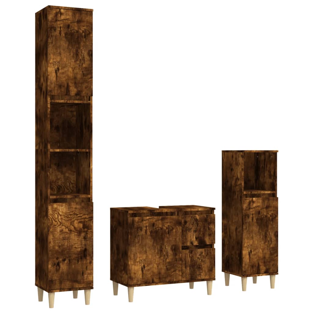 8720845829254_a_en_hd_1 vidaXL 3 Piece Bathroom Cabinet Set Smoked Oak Engineered Wood - Image 2