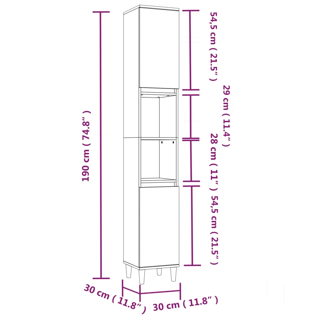 8720845829254_g_en_hd_8 vidaXL 3 Piece Bathroom Cabinet Set Smoked Oak Engineered Wood - Image 11