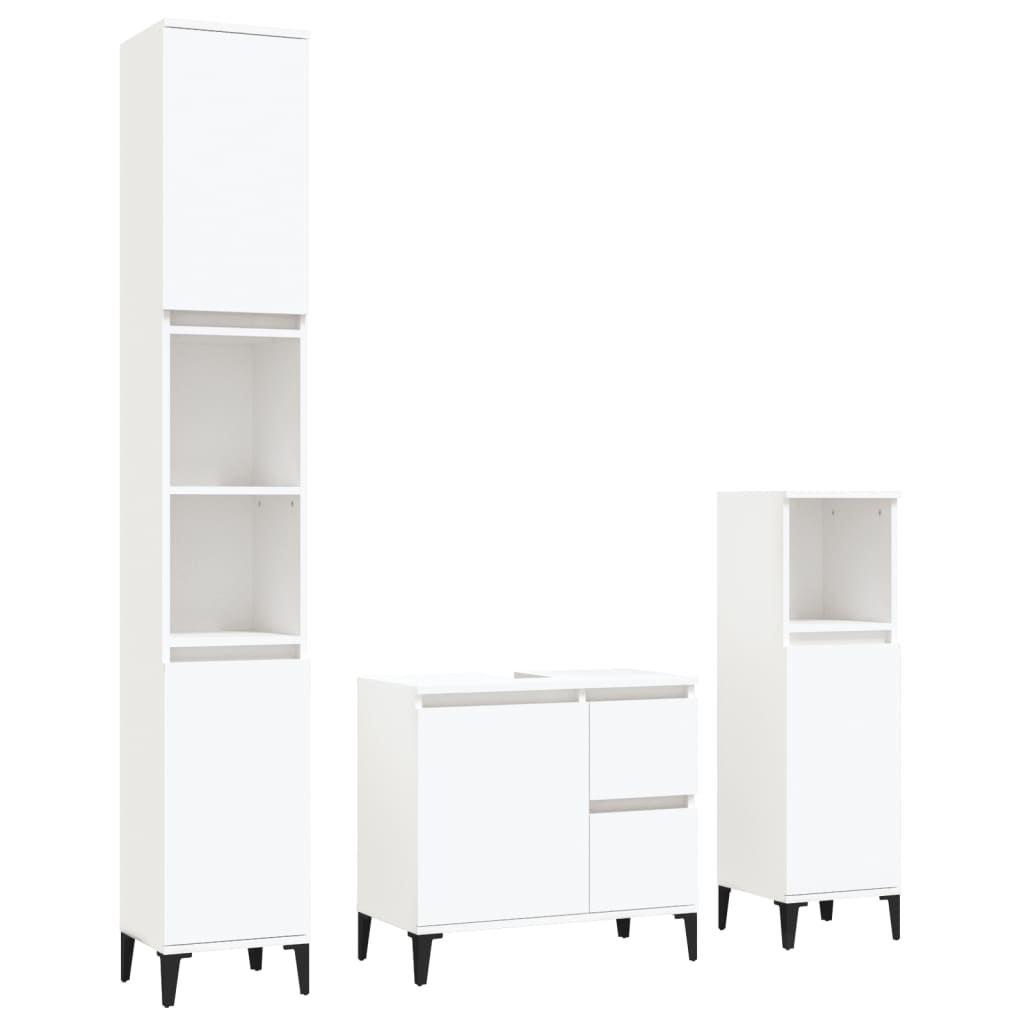 8720845829285_a_en_hd_1 vidaXL 3 Piece Bathroom Cabinet Set White Engineered Wood - Image 2