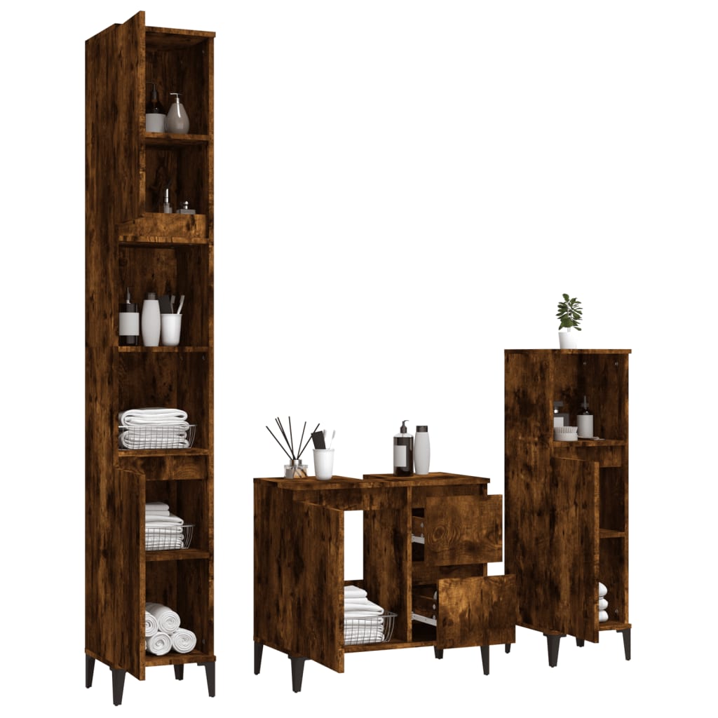 8720845829339_g_en_hd_2 vidaXL 3 Piece Bathroom Cabinet Set Smoked Oak Engineered Wood - Image 4