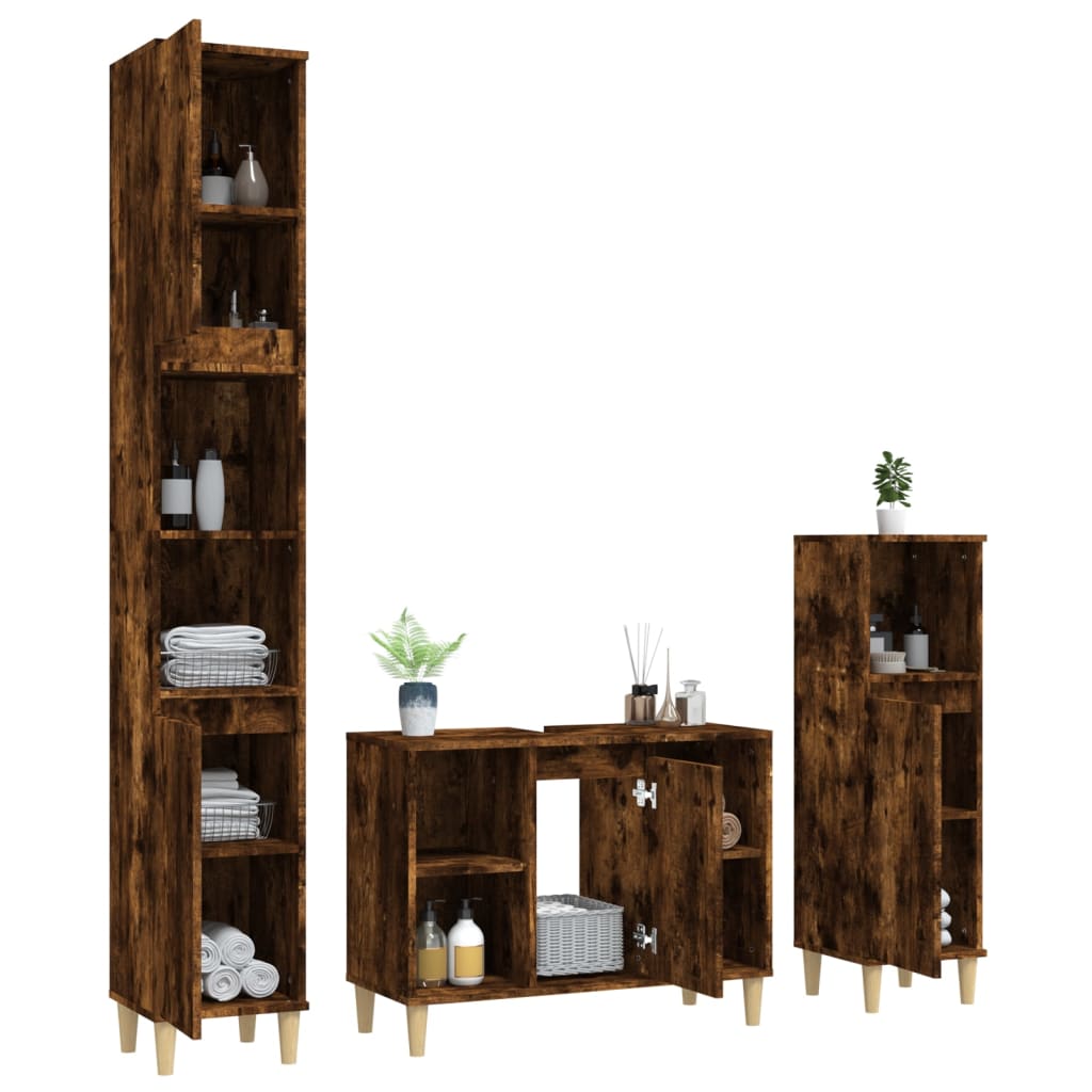 8720845830038_g_en_hd_2 vidaXL 3 Piece Bathroom Furniture Set Smoked Oak Engineered Wood - Image 5
