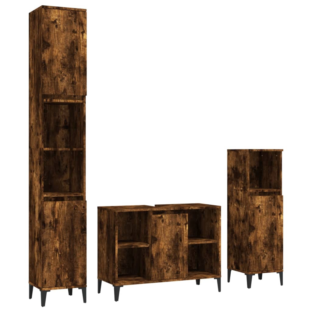8720845830113_a_en_hd_1 vidaXL 3 Piece Bathroom Furniture Set Smoked Oak Engineered Wood - Image 2