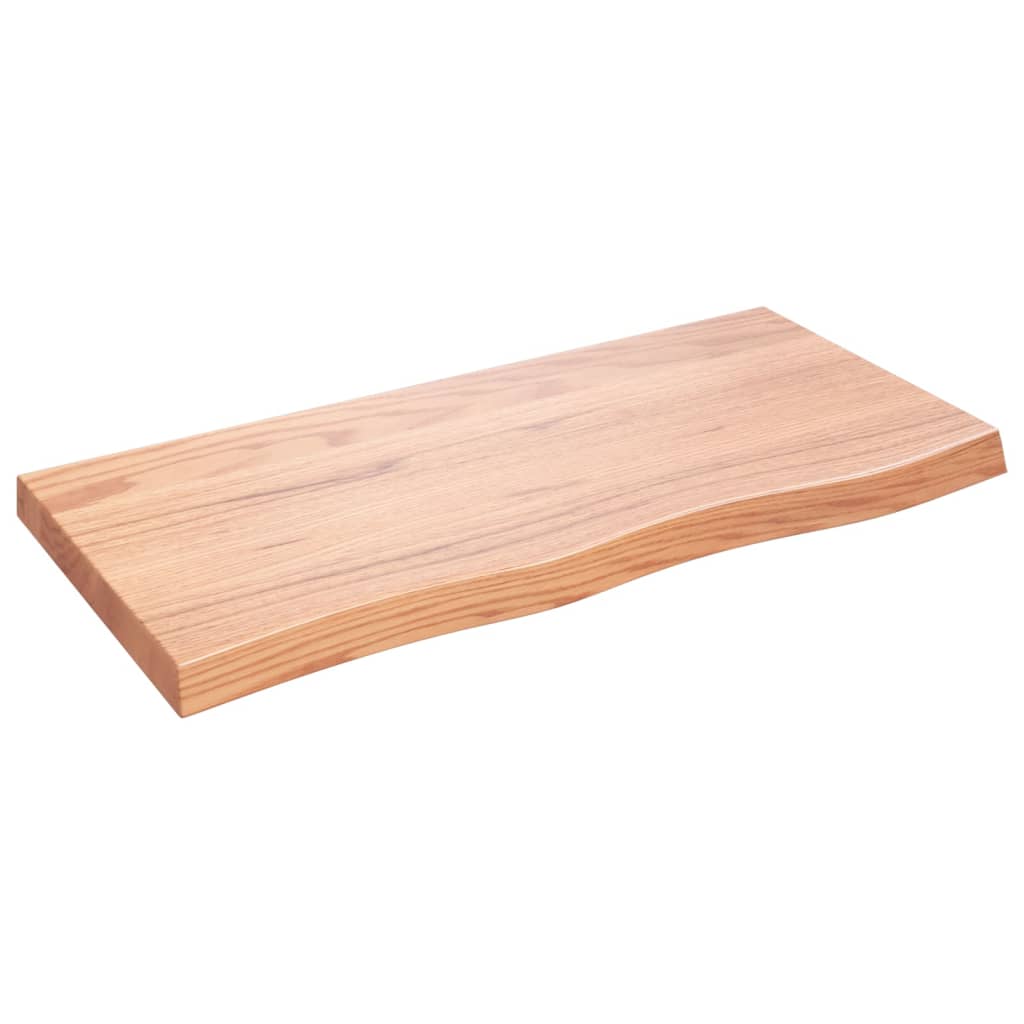 8720845833084_a_en_hd_1 vidaXL Bathroom Countertop Light Brown 100x50x6 cm Treated Solid Wood - Image 2