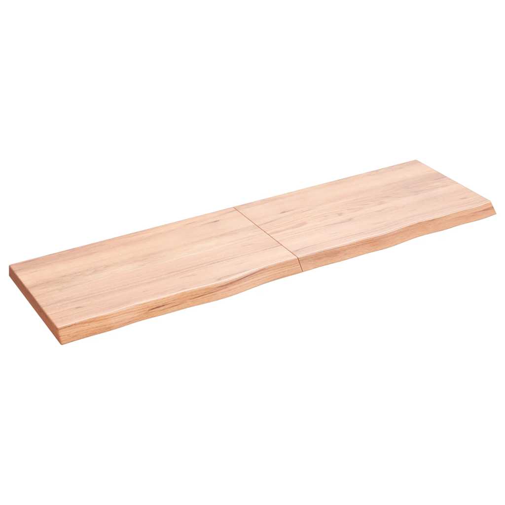 8720845833220_a_en_hd_1 vidaXL Bathroom Countertop Light Brown 140x40x4 cm Treated Solid Wood - Image 2