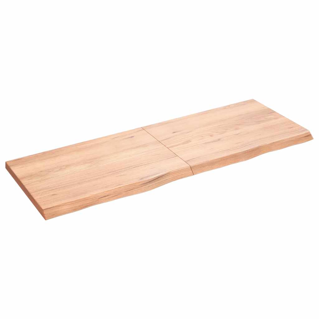8720845833244_a_en_hd_1 vidaXL Bathroom Countertop Light Brown 140x50x4 cm Treated Solid Wood - Image 2