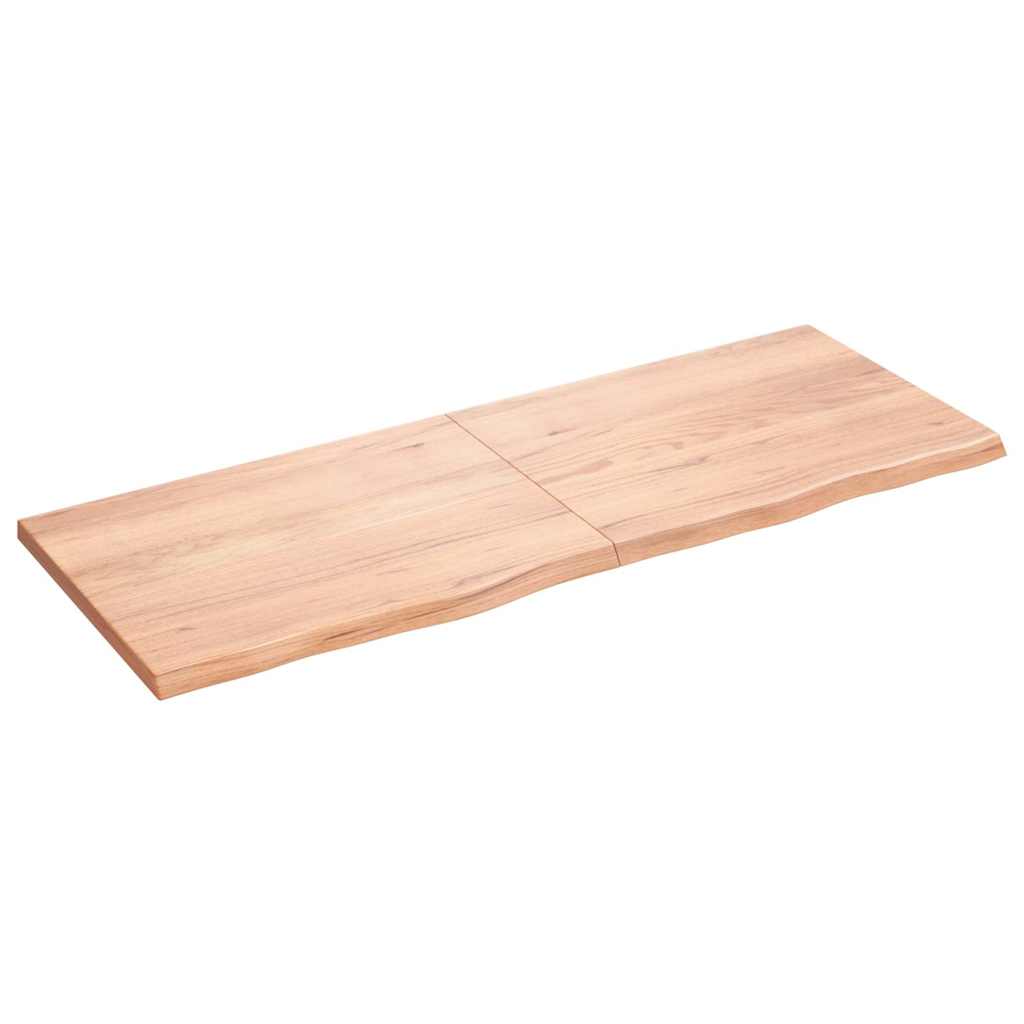 8720845833343_a_en_hd_1 vidaXL Bathroom Countertop Light Brown 160x60x4 cm Treated Solid Wood - Image 2