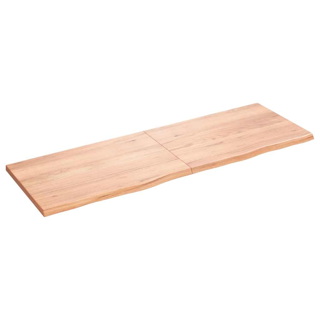 8720845833428_a_en_hd_1 vidaXL Bathroom Countertop Light Brown 180x60x4 cm Treated Solid Wood - Image 2