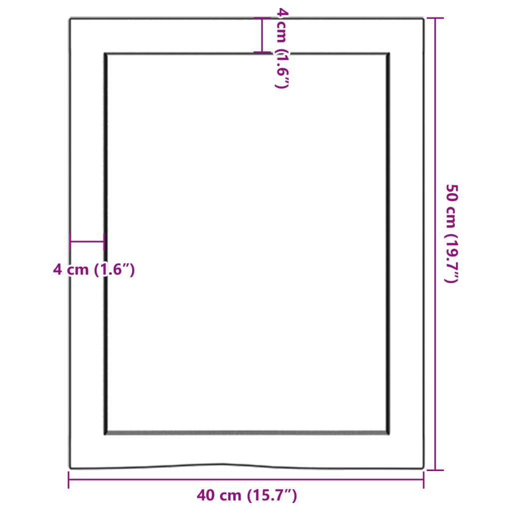 8720845833671_g_en_hd_7 vidaXL Bathroom Countertop Dark Brown 40x50x4 cm Treated Solid Wood - Image 9