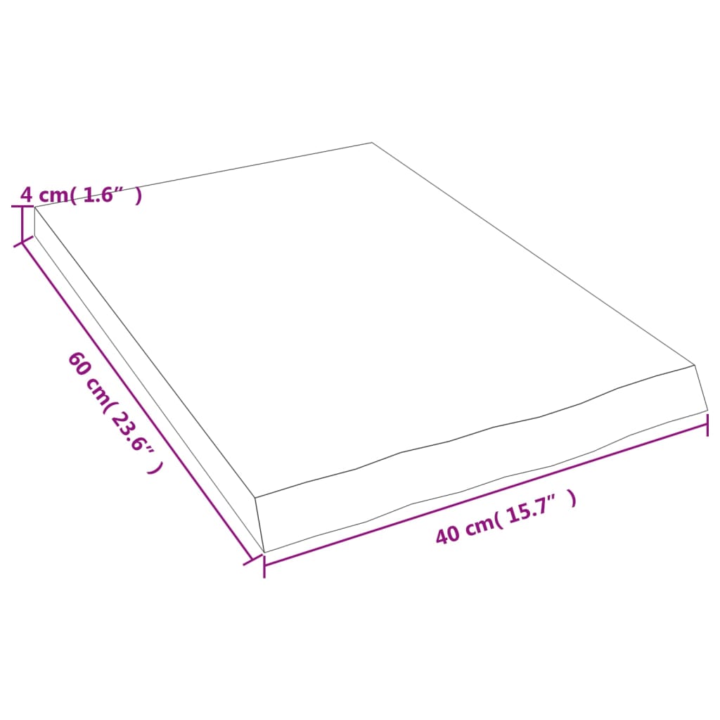 8720845833701_g_en_hd_6 vidaXL Bathroom Countertop Dark Brown 40x60x4 cm Treated Solid Wood - Image 8