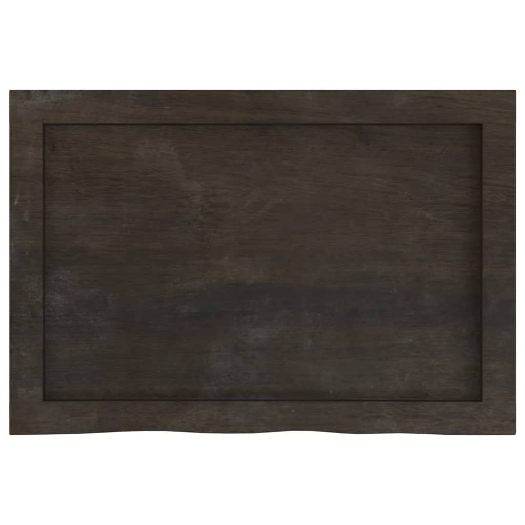 8720845833763_g_en_hd_2 vidaXL Bathroom Countertop Dark Brown 60x40x4 cm Treated Solid Wood - Image 4