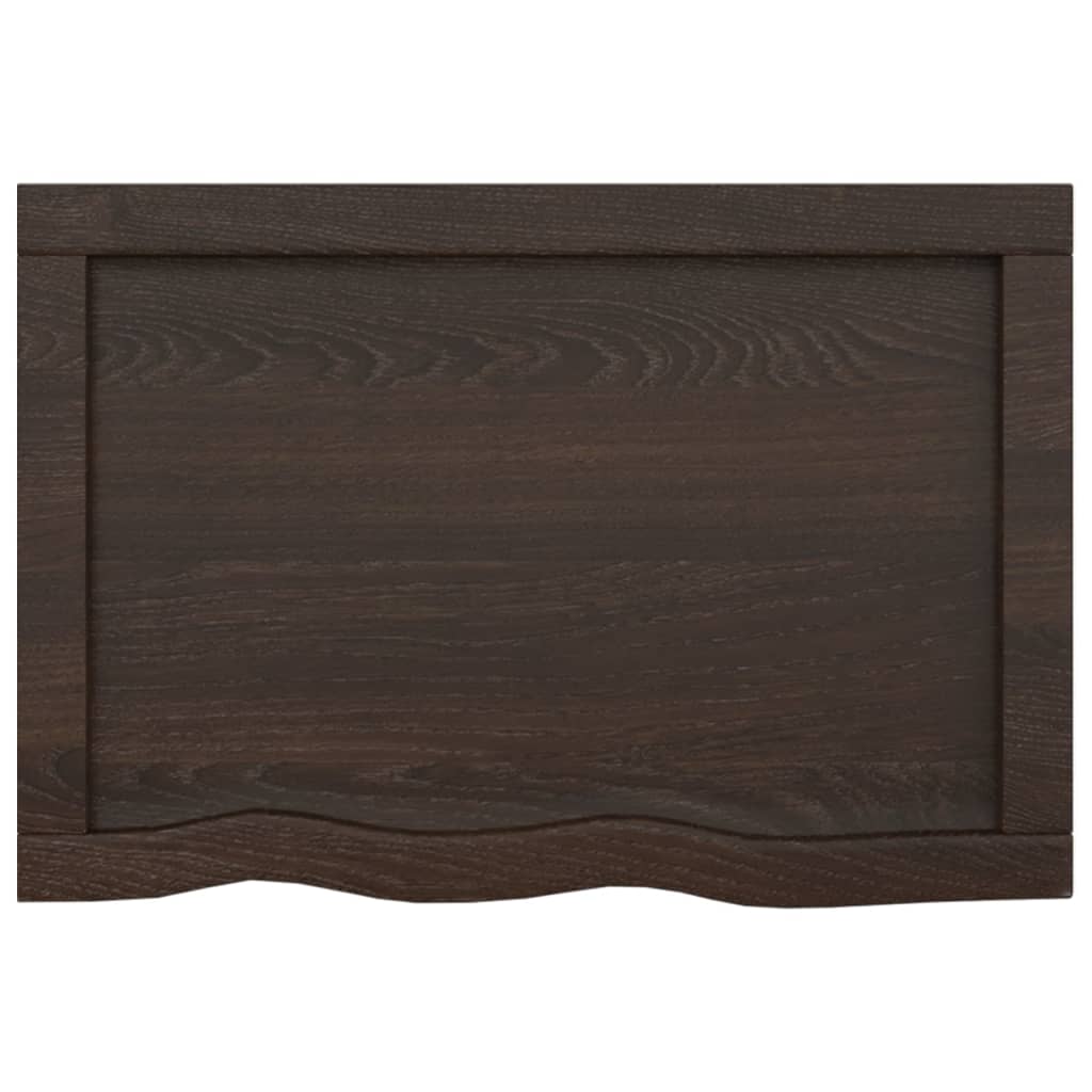 8720845833763_g_en_hd_4 vidaXL Bathroom Countertop Dark Brown 60x40x4 cm Treated Solid Wood - Image 6