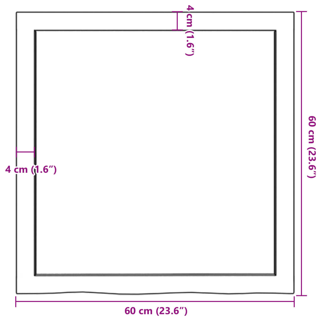 8720845833824_g_en_hd_7 vidaXL Bathroom Countertop Dark Brown 60x60x4 cm Treated Solid Wood - Image 9