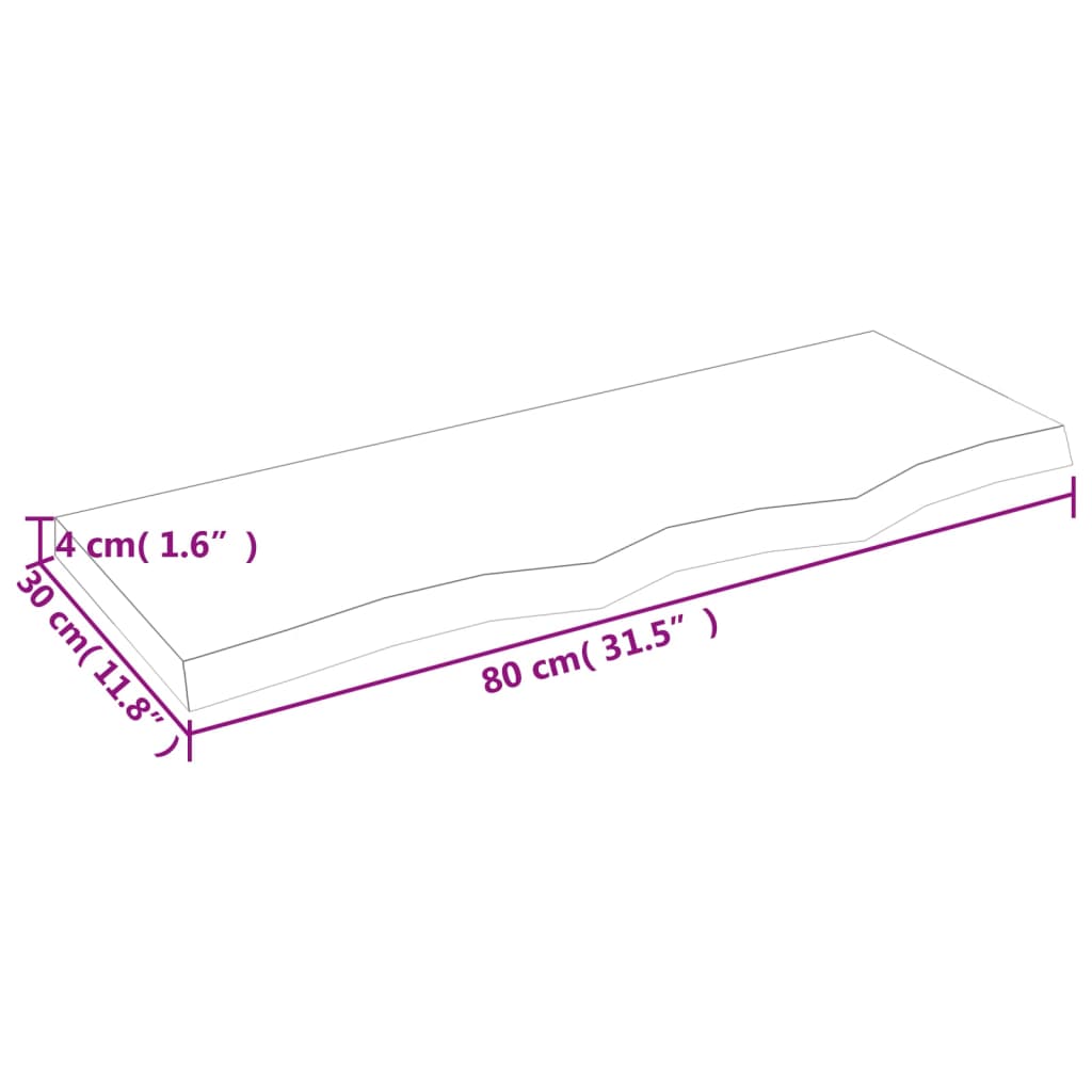 8720845833855_g_en_hd_6 vidaXL Bathroom Countertop Dark Brown 80x30x4 cm Treated Solid Wood - Image 8