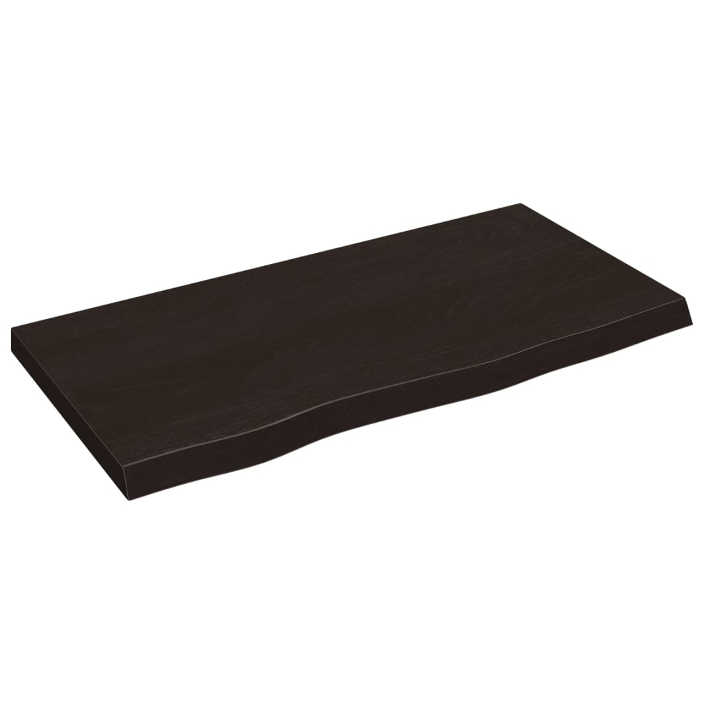 8720845833886_a_en_hd_1 vidaXL Bathroom Countertop Dark Brown 80x40x4 cm Treated Solid Wood - Image 2