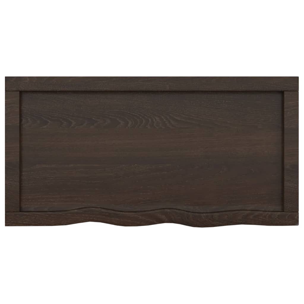 8720845833886_g_en_hd_2 vidaXL Bathroom Countertop Dark Brown 80x40x4 cm Treated Solid Wood - Image 4