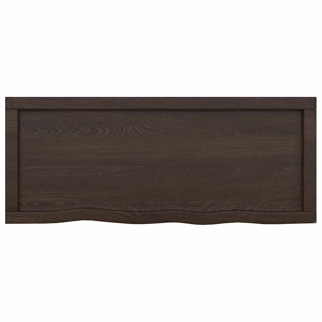 8720845834012_g_en_hd_2 vidaXL Bathroom Countertop Dark Brown 100x40x6 cm Treated Solid Wood - Image 4