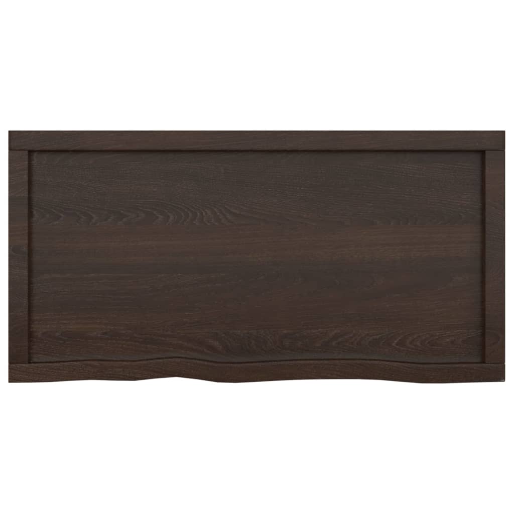 8720845834036_g_en_hd_2 vidaXL Bathroom Countertop Dark Brown 100x50x4 cm Treated Solid Wood - Image 4