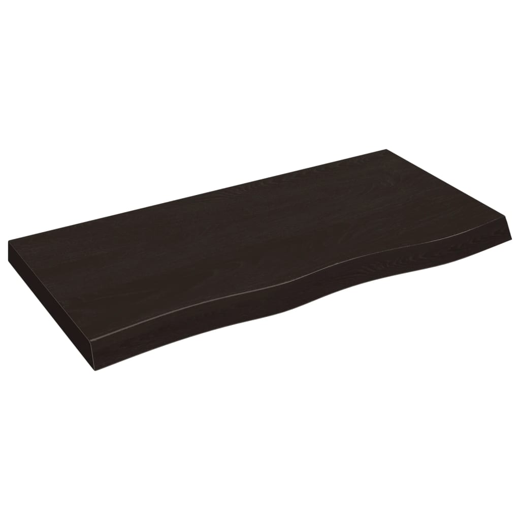 8720845834043_a_en_hd_1 vidaXL Bathroom Countertop Dark Brown 100x50x6 cm Treated Solid Wood - Image 2