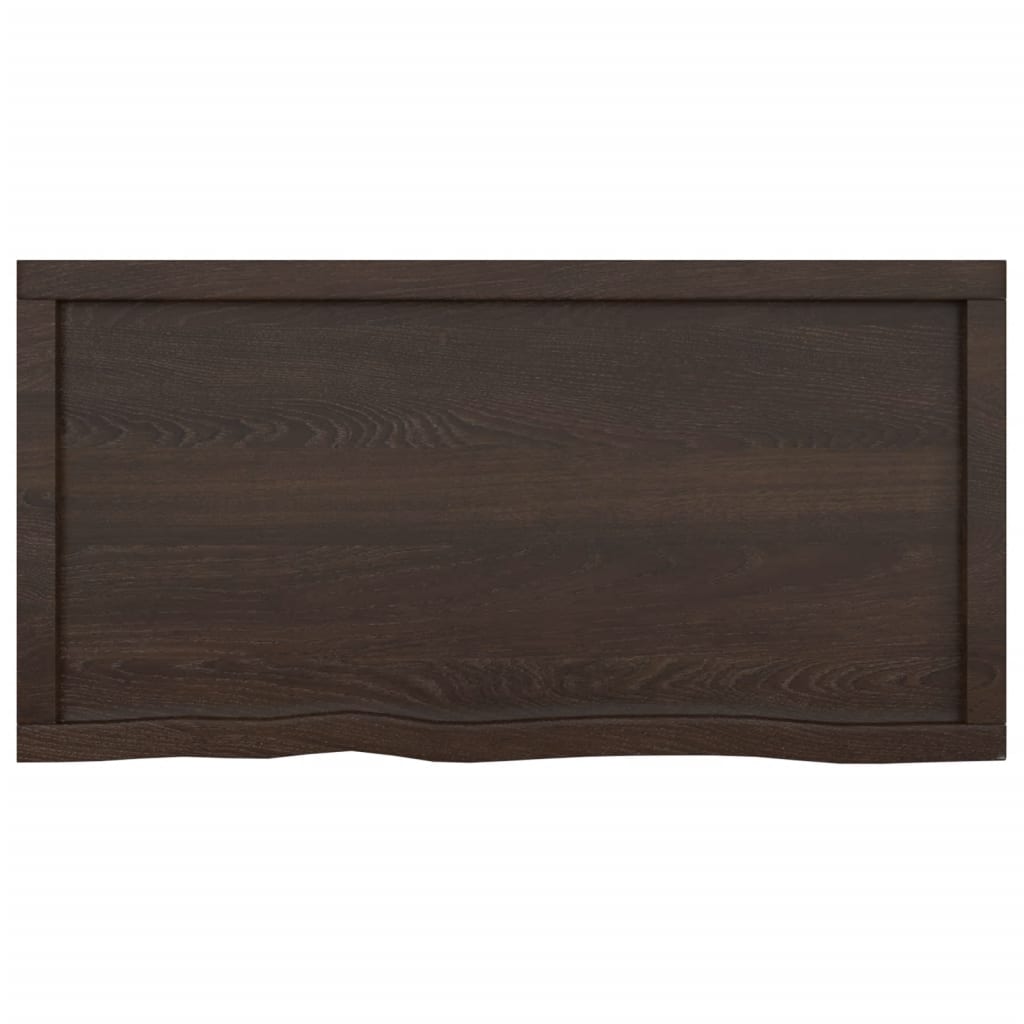 8720845834043_g_en_hd_2 vidaXL Bathroom Countertop Dark Brown 100x50x6 cm Treated Solid Wood - Image 4