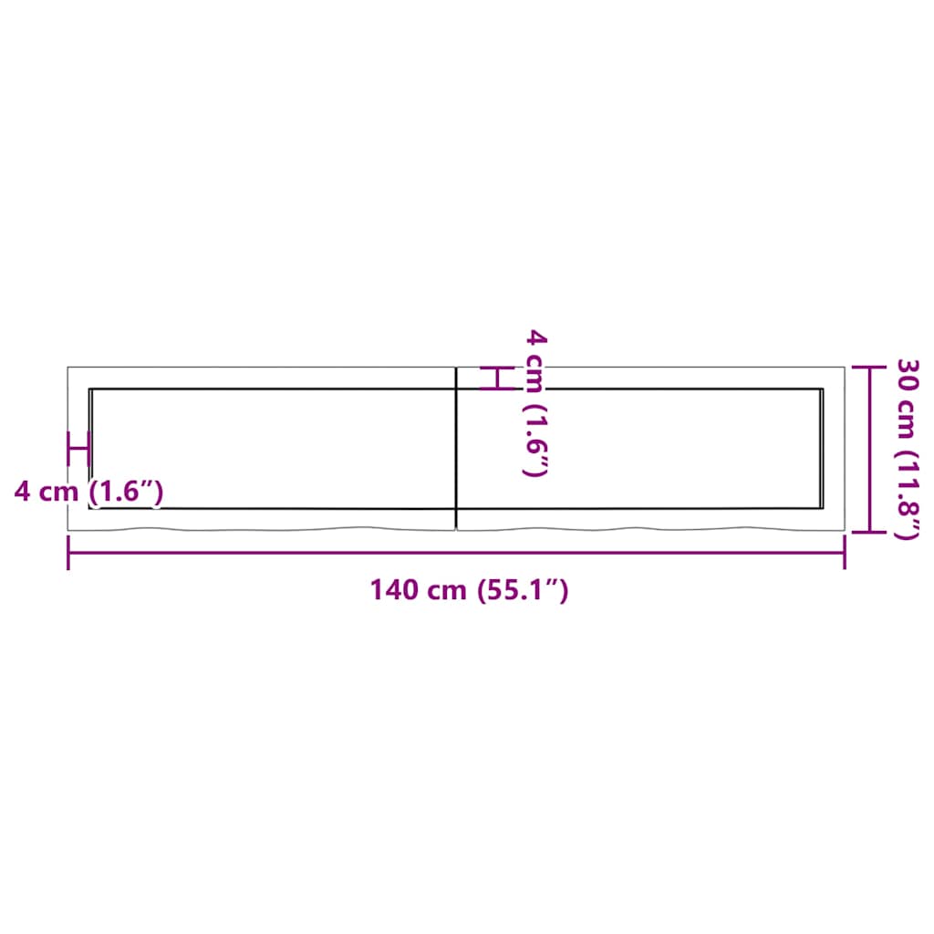 8720845834166_g_en_hd_9 vidaXL Bathroom Countertop Dark Brown 140x30x4 cm Treated Solid Wood - Image 11