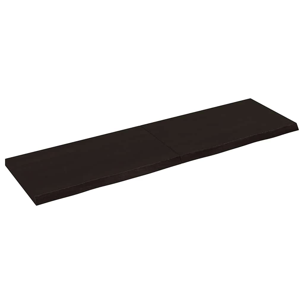 8720845834180_a_en_hd_1 vidaXL Bathroom Countertop Dark Brown 140x40x4 cm Treated Solid Wood - Image 2