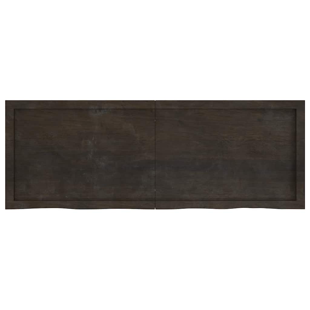 8720845834203_g_en_hd_1 vidaXL Bathroom Countertop Dark Brown 140x50x4 cm Treated Solid Wood - Image 3