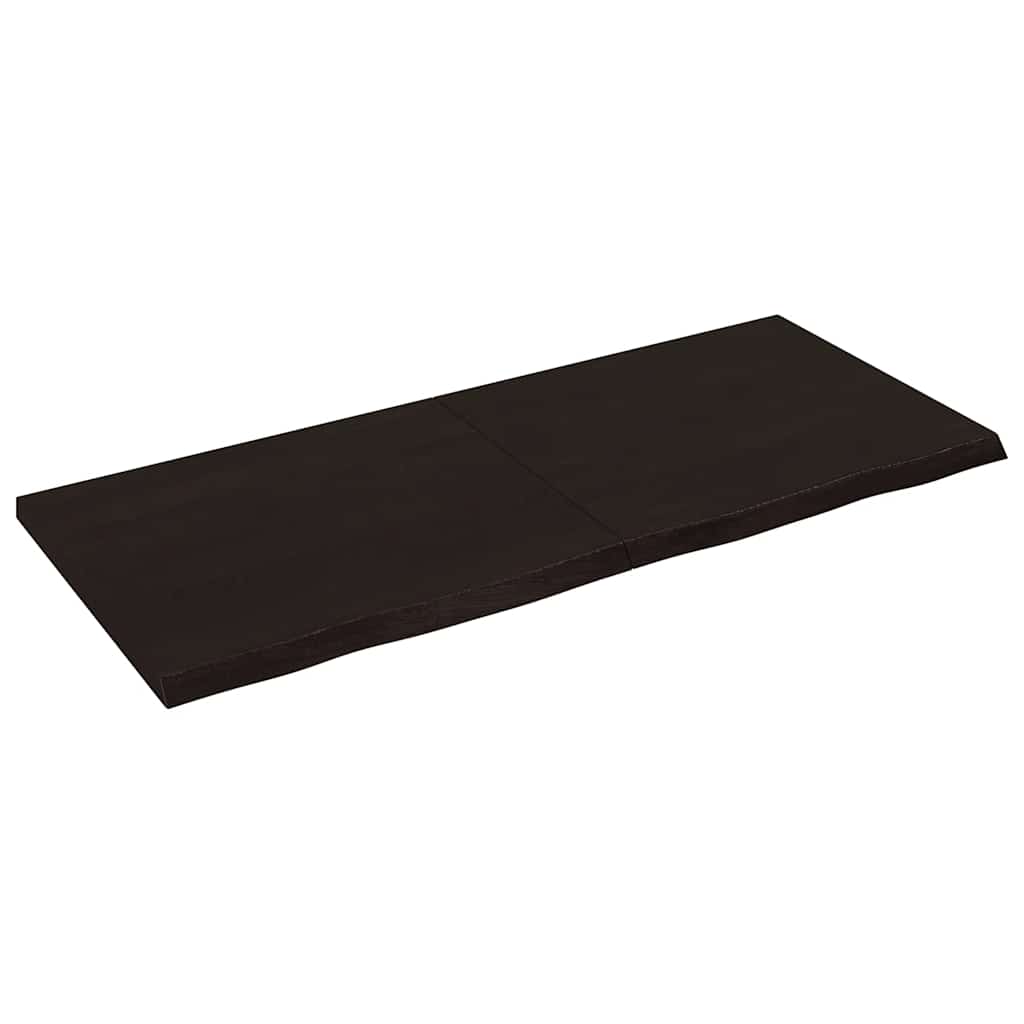 8720845834227_a_en_hd_1 vidaXL Bathroom Countertop Dark Brown 140x60x4 cm Treated Solid Wood - Image 2