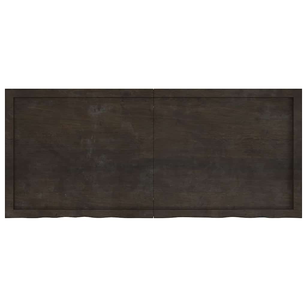 8720845834227_g_en_hd_2 vidaXL Bathroom Countertop Dark Brown 140x60x4 cm Treated Solid Wood - Image 4