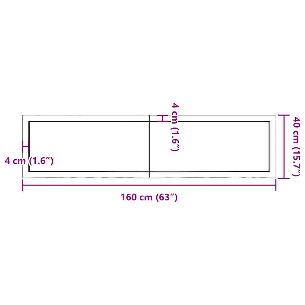 8720845834265_g_en_hd_9 vidaXL Bathroom Countertop Dark Brown 160x40x4 cm Treated Solid Wood - Image 11