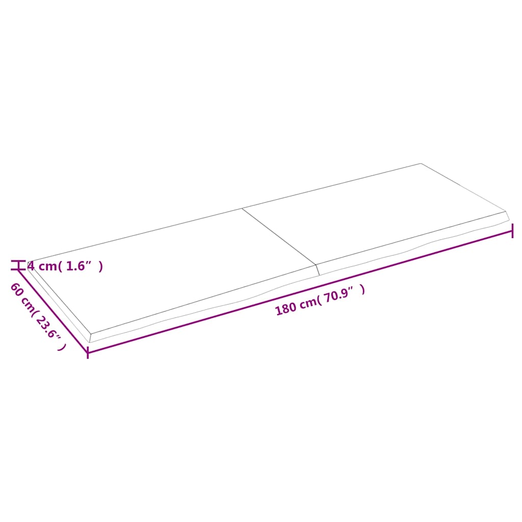 8720845834388_g_en_hd_8 vidaXL Bathroom Countertop Dark Brown 180x60x4 cm Treated Solid Wood - Image 10