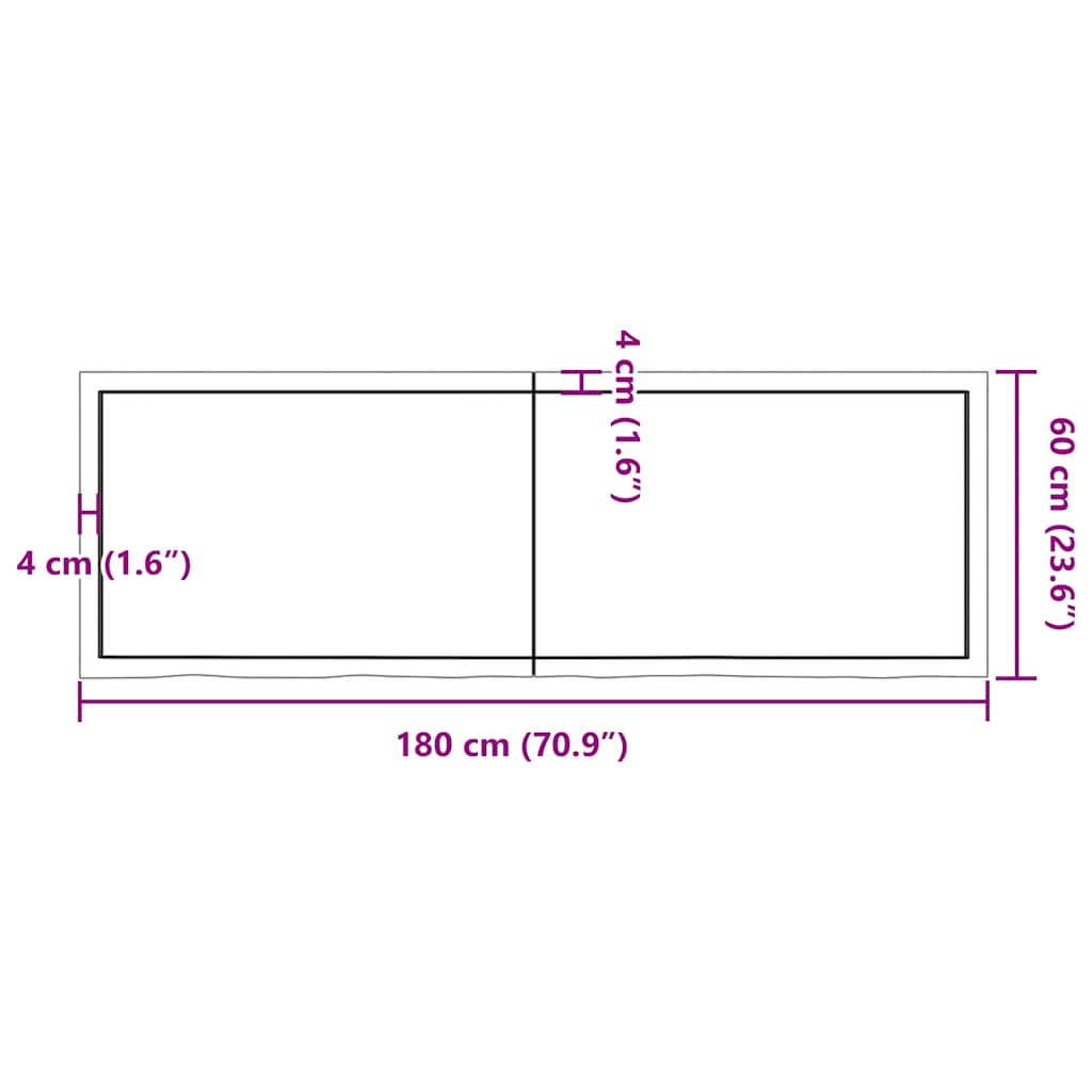 8720845834388_g_en_hd_9 vidaXL Bathroom Countertop Dark Brown 180x60x4 cm Treated Solid Wood - Image 11