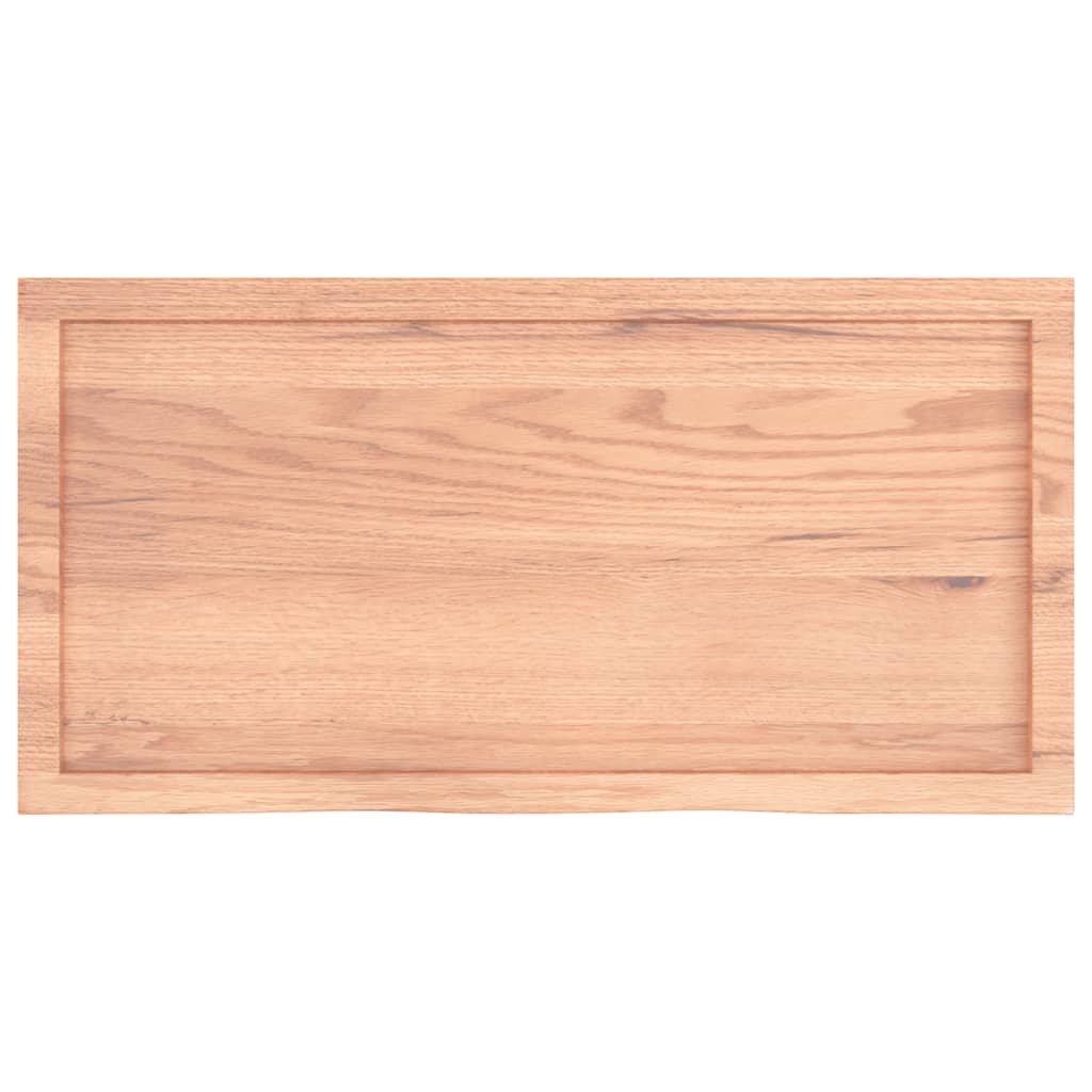 8720845835422_g_en_hd_2 vidaXL Table Top Light Brown 100x50x6 cm Treated Solid Wood Oak - Image 4